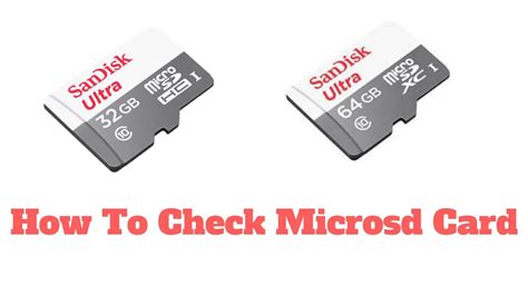 micro sd checker.